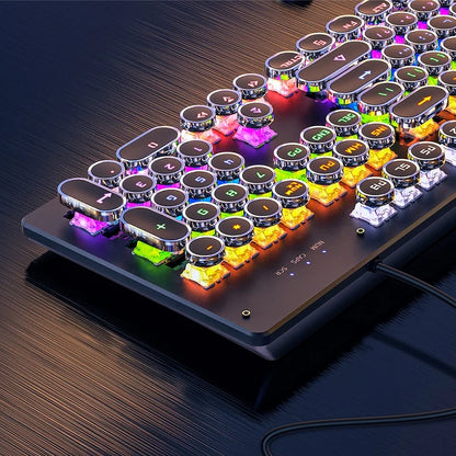 Retro Punk RGB Mechanical Gaming Keyboard