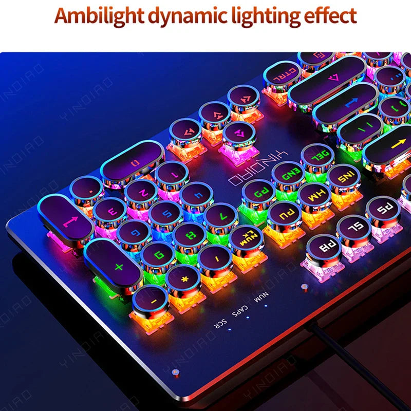Retro Punk RGB Mechanical Gaming Keyboard