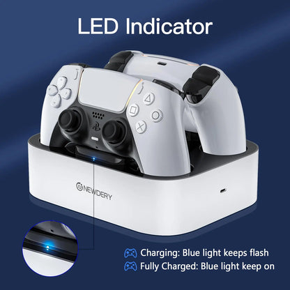 PS5 & DualSense Controller Charging Station- Fast USB Charger Dock