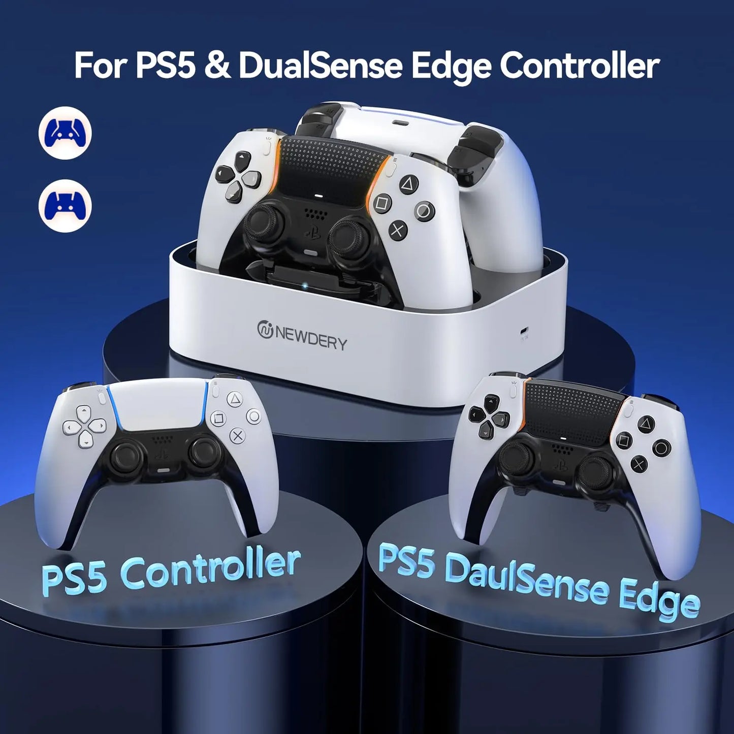PS5 & DualSense Controller Charging Station- Fast USB Charger Dock