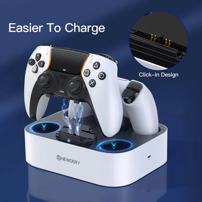 PS5 & DualSense Controller Charging Station- Fast USB Charger Dock